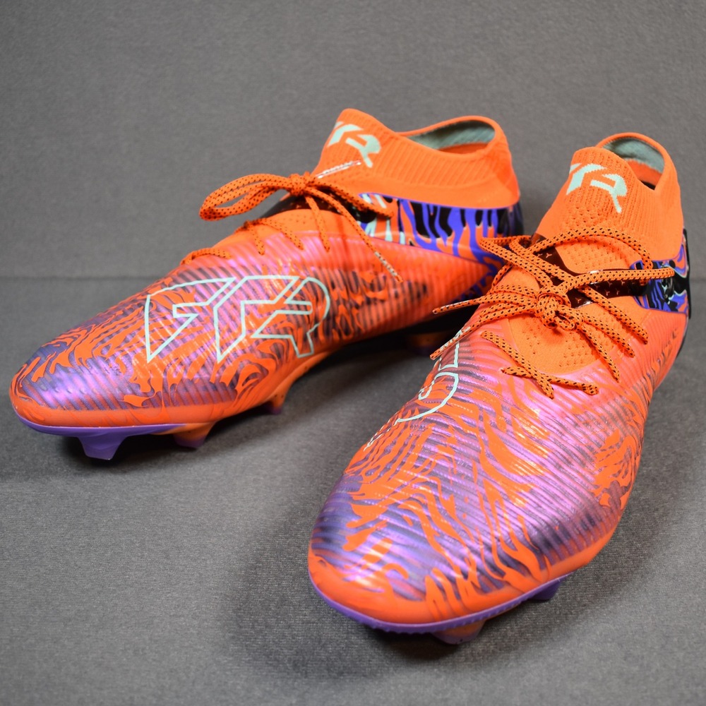 Puma Future 8 Ultimate Creativity Mens Firm Ground Cleats US 12 Orange Purple